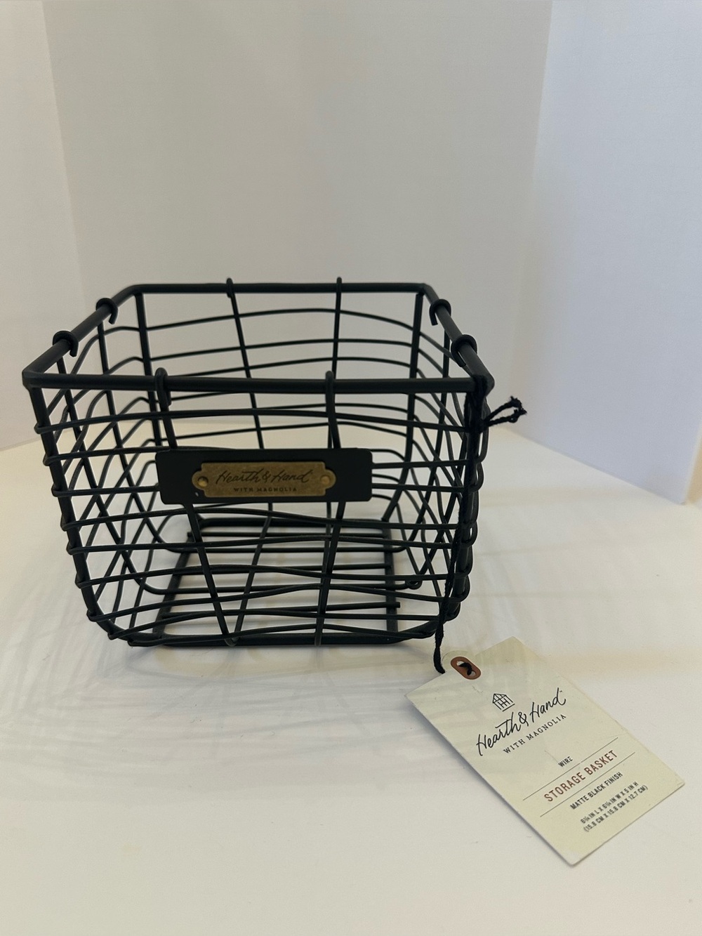 Hearth & Hand with Magnolia Storage Basket Black Basket